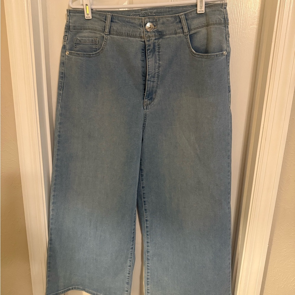 Gloria Vanderbilt Sky Blue Wide Leg Jeans